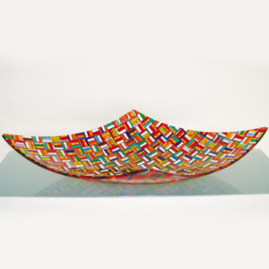 Rombo Hermes 75x38cm kite-shaped Murano Glass Centerpiece