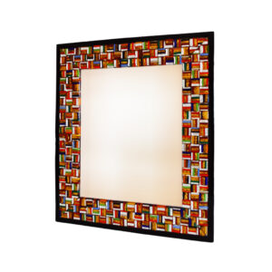 Mirror Boston 60x70cm Multicolor Murano Glass Frame
