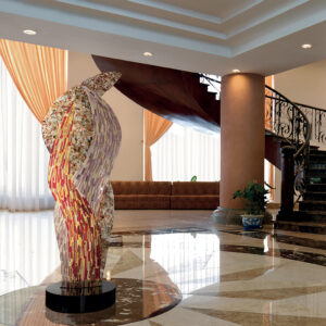 Blaze 72x190cm Murano Glass Sculpture